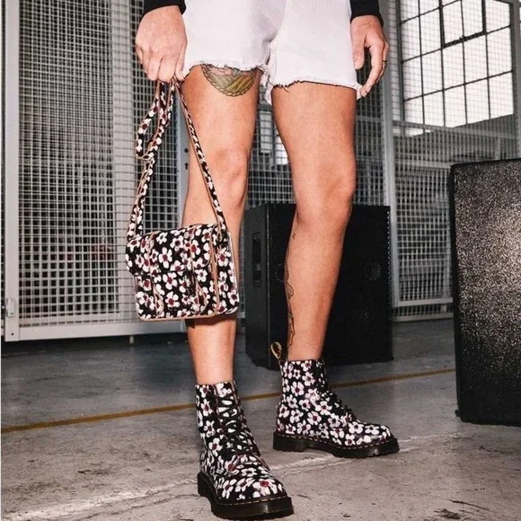 Dr. Martens Black and Red Crossbody Bag - Picture 10 of 10